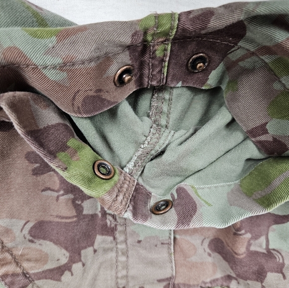 Oshkosh B'Gosh Dinosaur Camo Carpenter Vestback Bib Overalls Size 18M Boys J12 - Picture 6 of 9